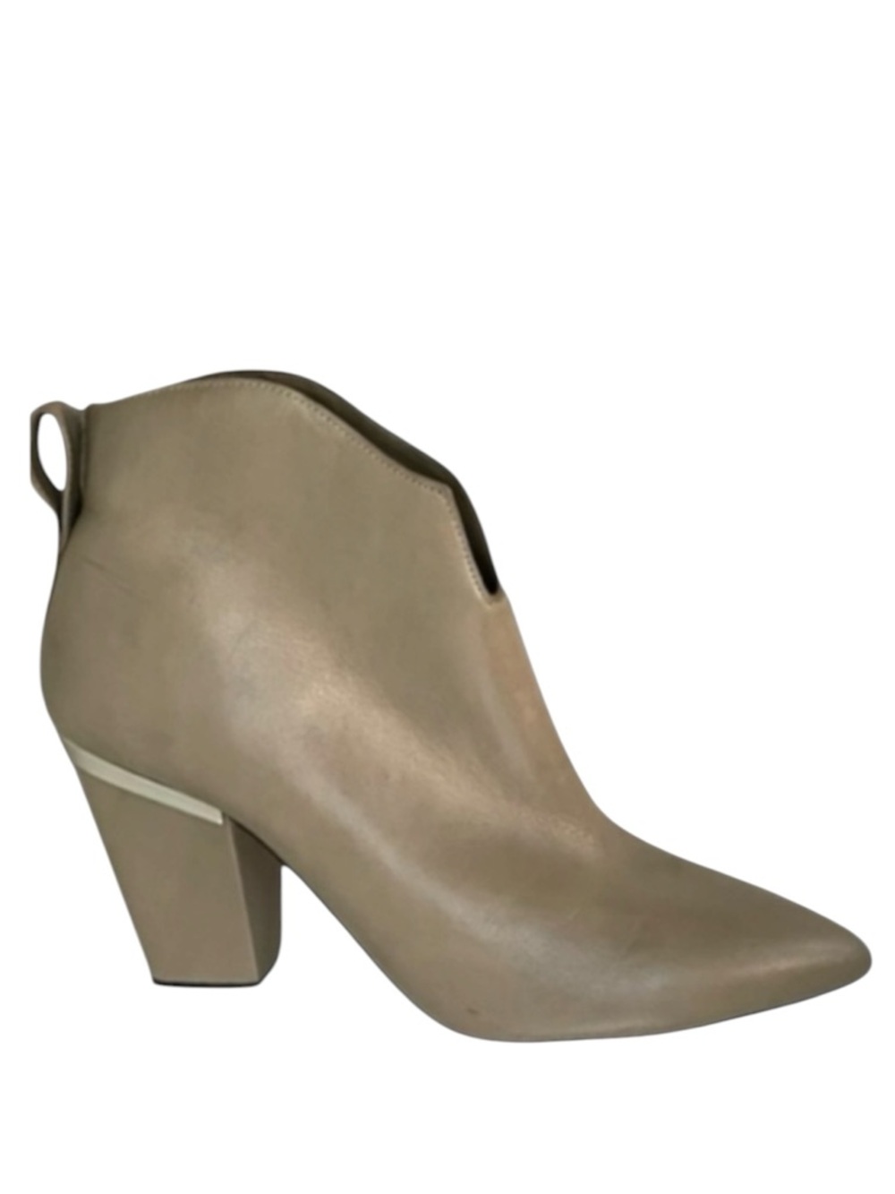 1. State Leather Ankle Booties‎ Women’s 8.5 Tan Pointed Toe 3.5” Heel
